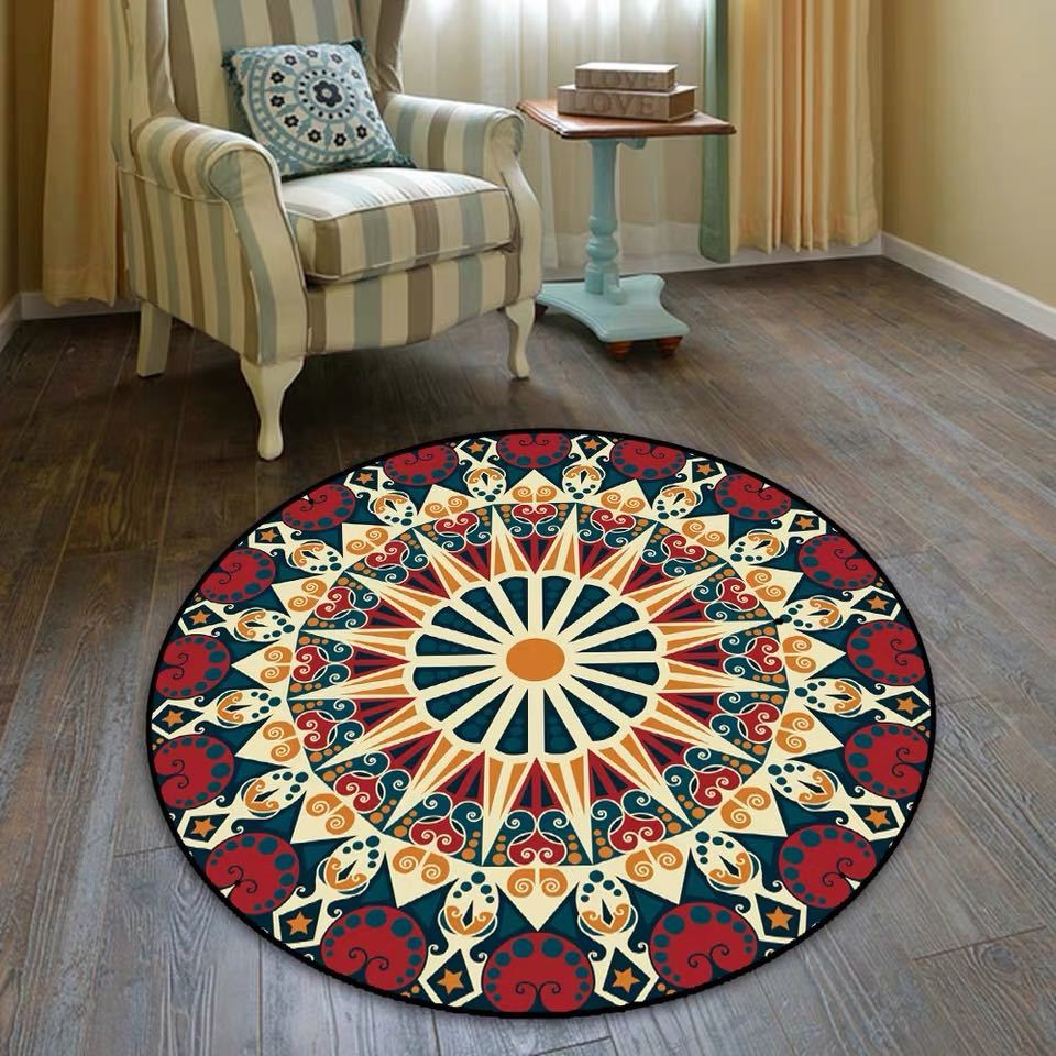 ラグ カーペット．ラグマット 100cm ホットカーペット対応 ベッドルーム用
