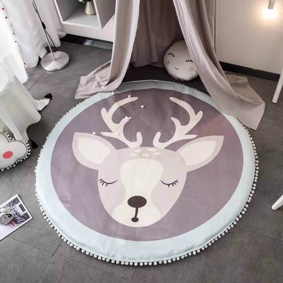 プレイマット ラグマット 子供部屋カーペット お昼寝マット キッズマット ．