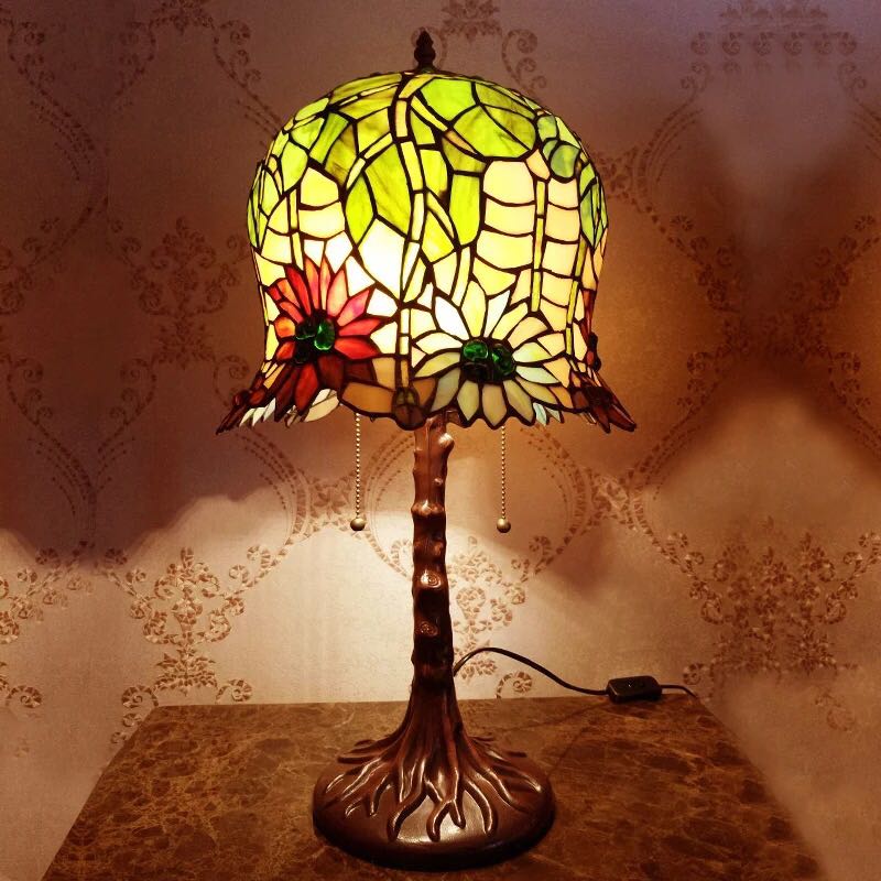 Orchid Lamps - ステンドグラスランプ 卓上スタンド ．豪華テーブルランプ 卓上照明