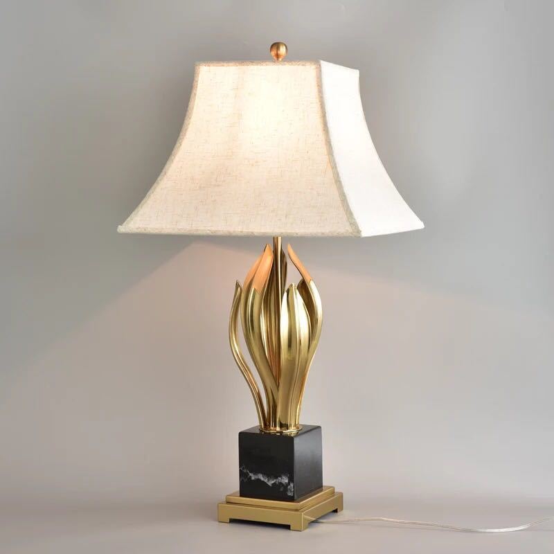 照明スタンドライト テーブルランプ デスクライト 卓上ステンド 高級人造大理石スタンド