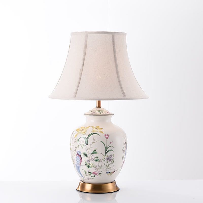 照明スタンドライト テーブルランプ デスクライト 卓上ステンド 高級陶器スタンド