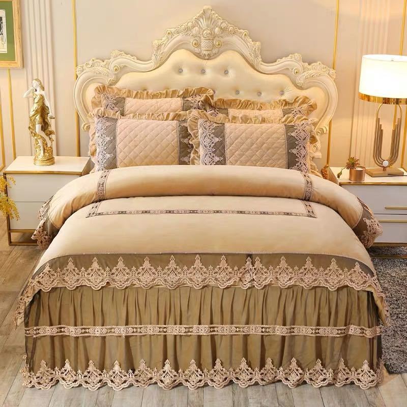 高級 ベッド用品4点セット ．寝具 ボックスシーツ 枕カバー掛け布団カバー ベッドカバー 別サイズあり