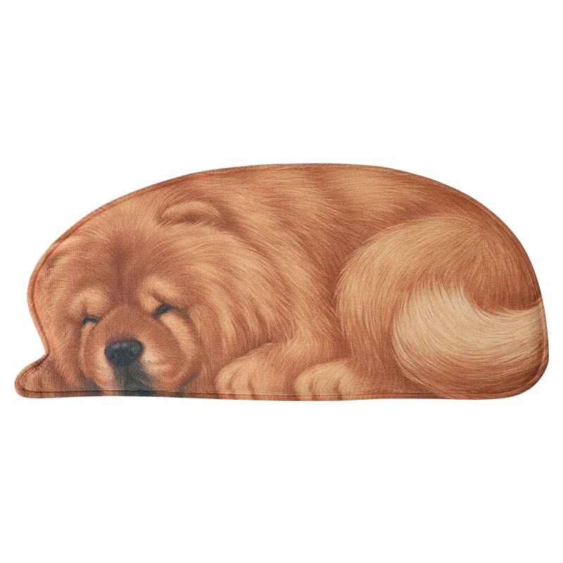 犬タイプ☆ラグマット リビングマット 玄関マット．カーペット．お風呂マット 58x127cmサイズ 雑貨