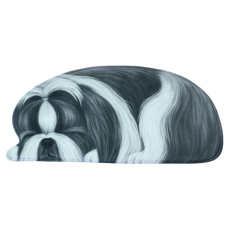 犬タイプ☆ラグマット リビングマット 玄関マット．カーペット．お風呂マット 58x127cmサイズ 雑貨