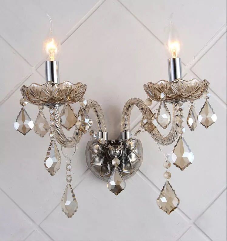 壁掛け照明 水晶ランプ 壁掛け灯 ．クリスタル壁掛け灯