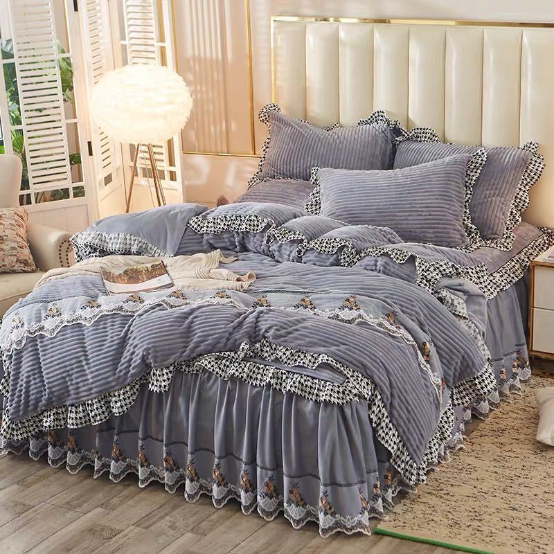 樂天商城 - ベッド用品4点セット ．寝具 ボックスシーツ 枕カバー掛け布団カバー ベッドカバー 別サイズあり