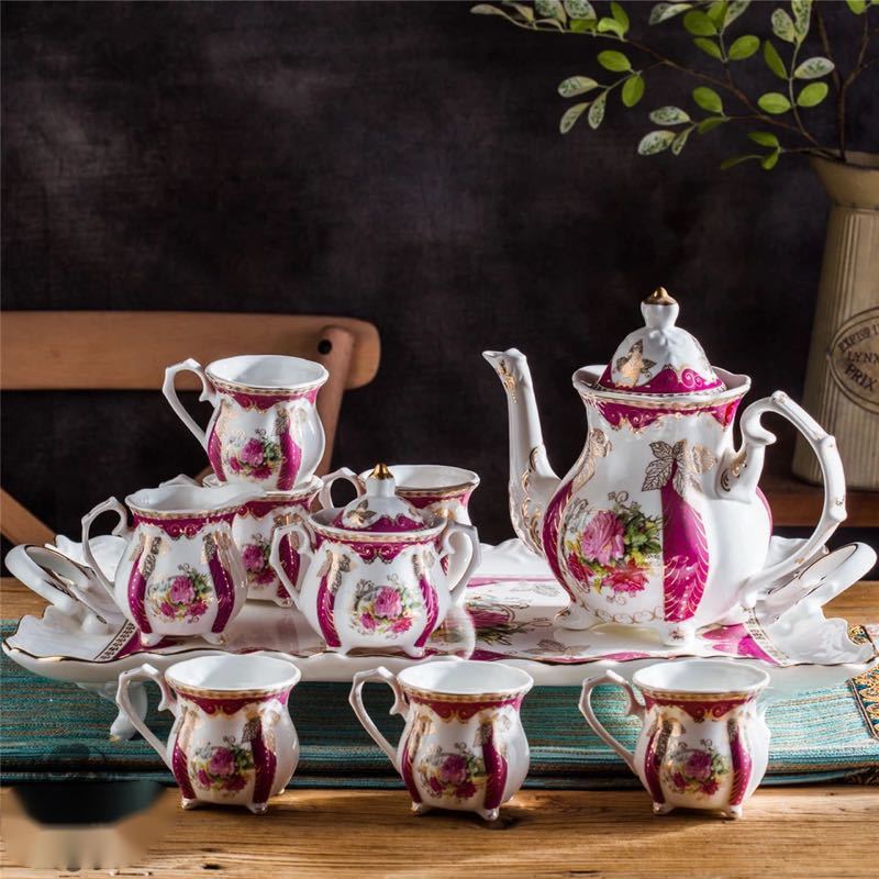 ティー・コーヒーカップセット カップ6客セット 豪華セット