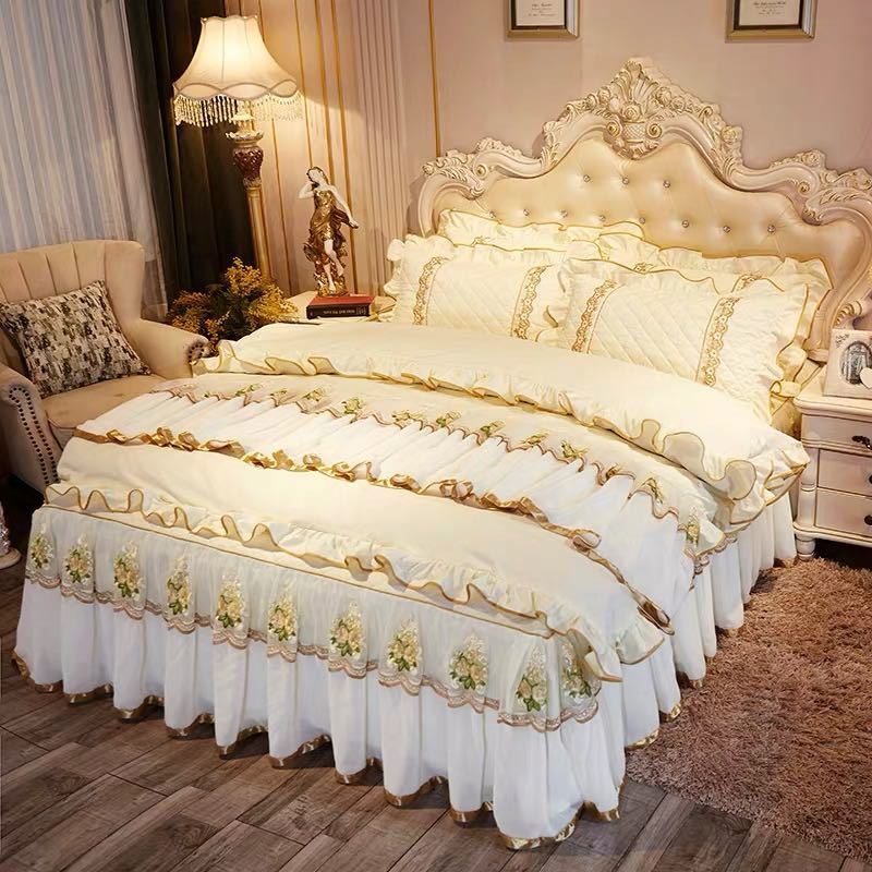 高級 ベッド用品4点セット 寝具 ボックスシーツ．枕カバー掛け布団カバー ベッドカバー 別サイズあり