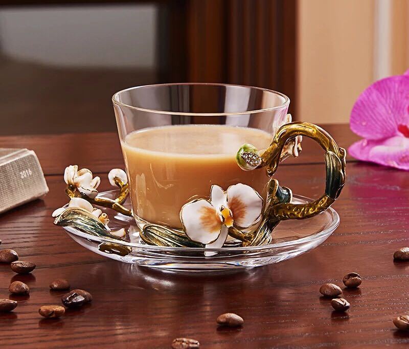 樂天商城 - ティー・コーヒーカップセット カップ＆ソーサー1客セット 豪華陶磁器 花柄