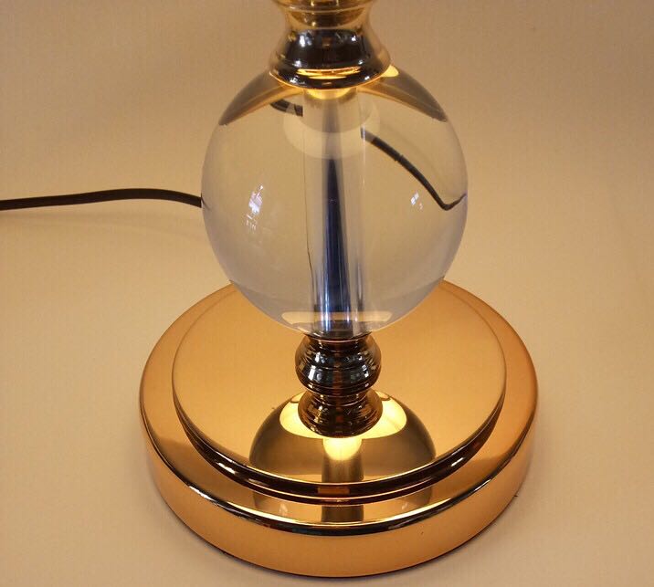 照明スタンドライト テーブルランプ デスクライト 卓上ステンド 高級水晶スタンド。