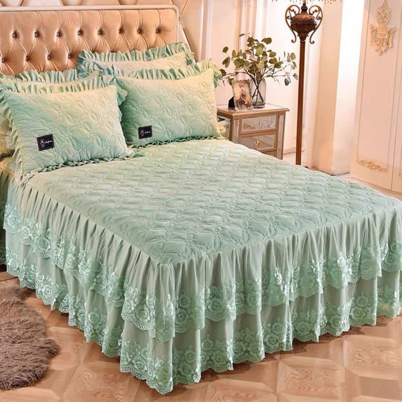 高級ワイドダブル ベッド用品4点セット 寝具 ボックスシーツ 枕カバー掛け布団カバー ベッドカバー 別サイズあり [2]