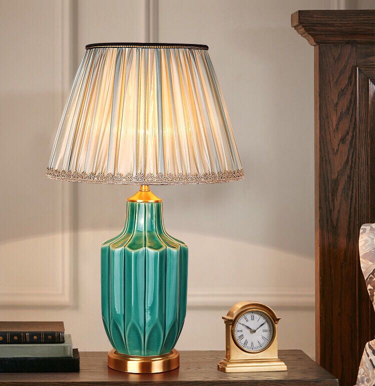 樂天商城 - 照明スタンドライト テーブルランプ デスクライト 卓上ステンド ．高級陶器スタンド