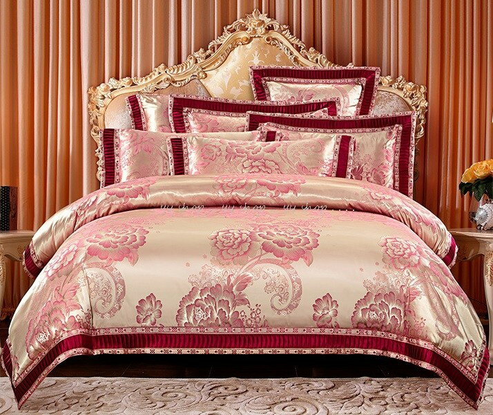 1120新品 高級ワイドダブル ベッド用品4点セット 寝具 ボックスシーツ 枕カバー掛け布団カバー ベッドカバー