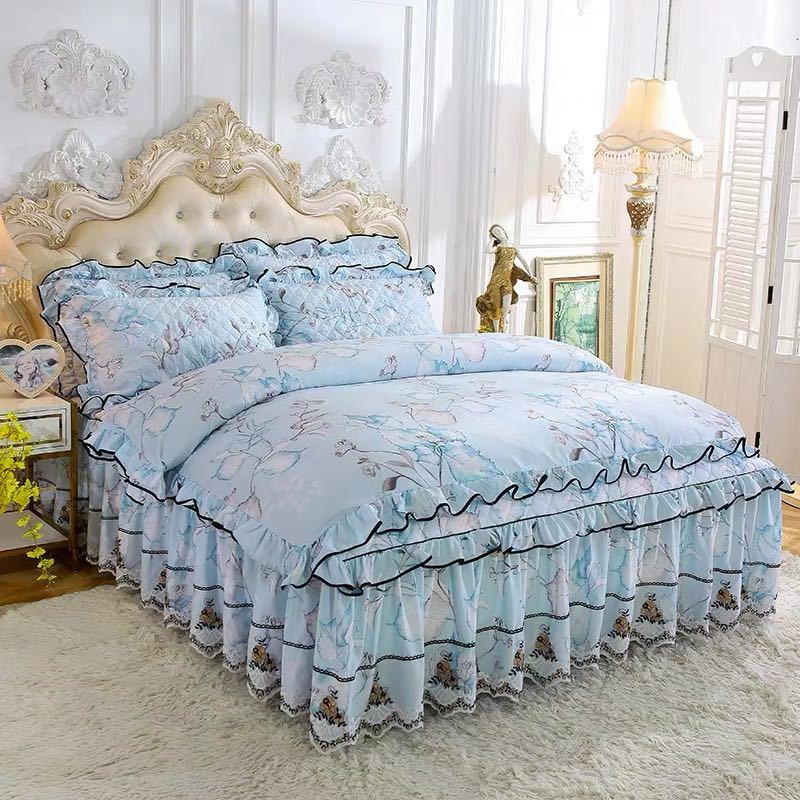 高級感ベッド用品4点セット掛け布団カバー 枕カバー ベッドパッド ワイドダブルサイズ，