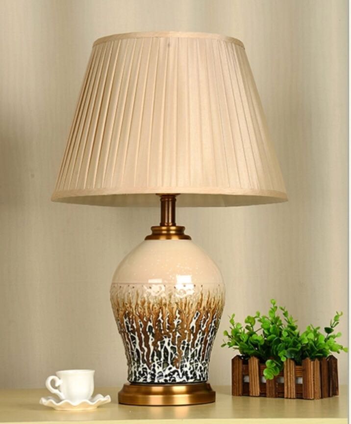 樂天商城 - 照明スタンドライト テーブルランプ デスクライト 卓上ステンド 高級陶器スタンド