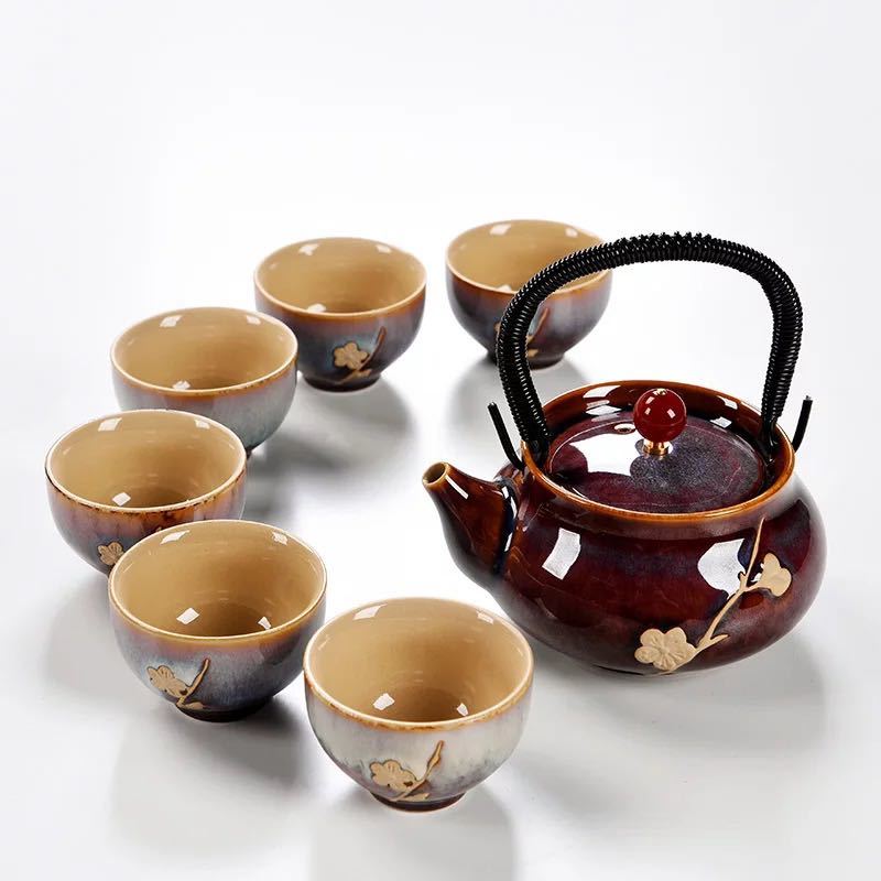 6客茶器揃 湯呑 急須 ポット 茶器セット ティーセット