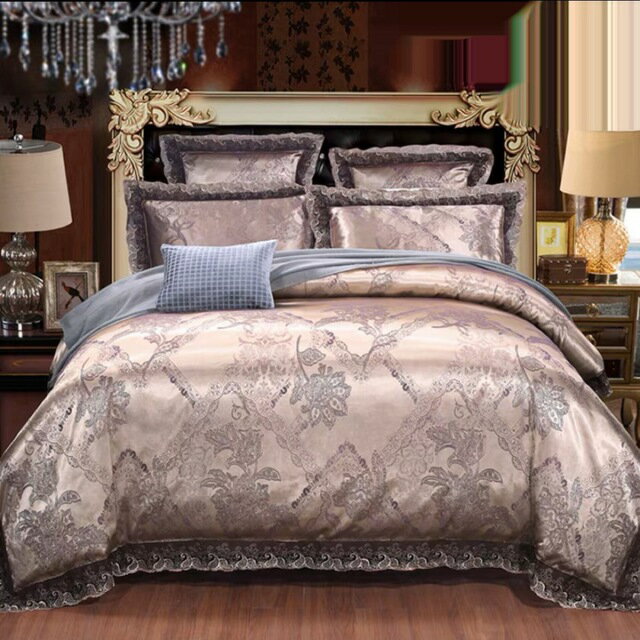 高級ワイドダブル ベッド用品4点セットボックスシーツ 枕カバー掛け布団カバー