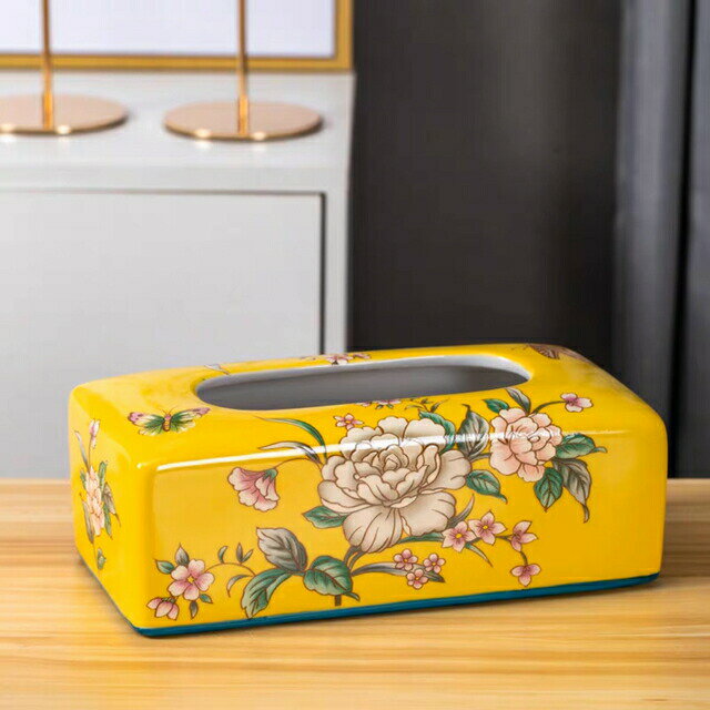 高級感 ティッシュケース 陶器ティッシュボックス