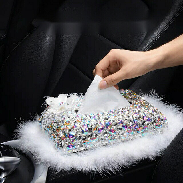 商品説明輝く取出し口とラインストーンはキラキラしている感じです。上品で高級感のある仕上がりになって、インテリア性にも優れた商品です。 商品サイズ：23x12.5x?6cm 材質：、ラインストーン お客様のご覧になっているモニター等により多少...