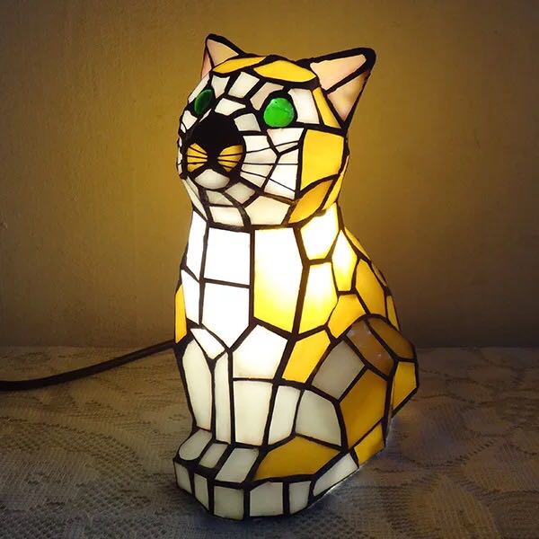 ステンドグラスランプ卓上スタンド豪...