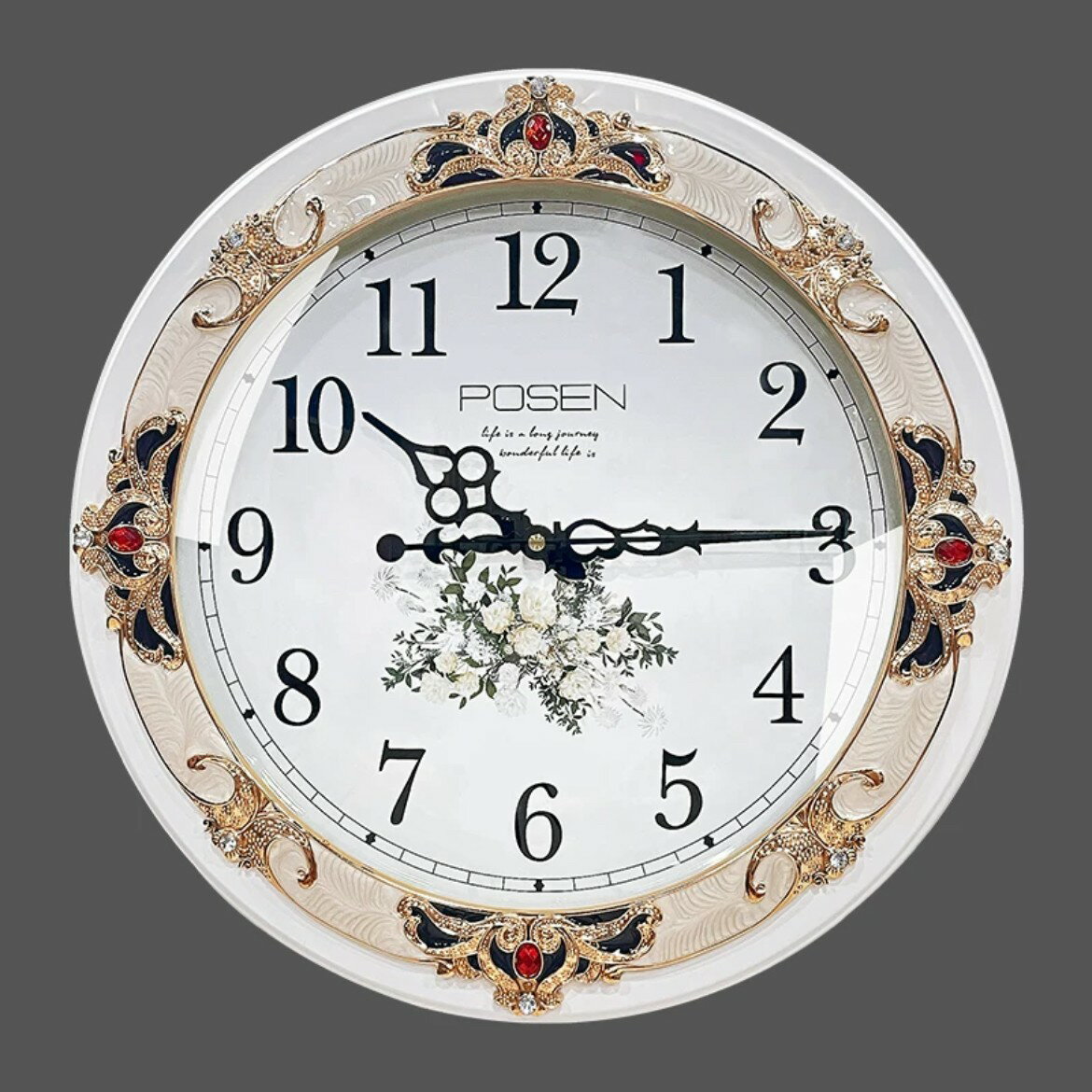 20220723-35 高級感豪華時計 ．壁掛け時計．静音．壁掛け時計