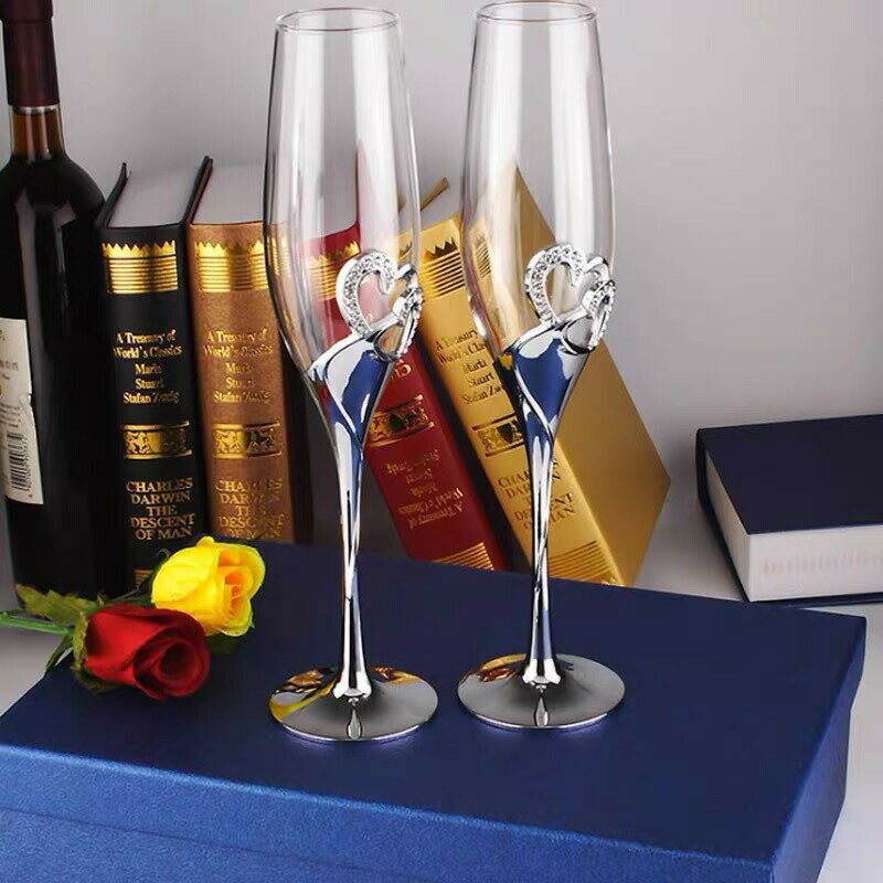 上品ワイングラス ペア レア 豪華カップ シャンパン グラス キラキラ