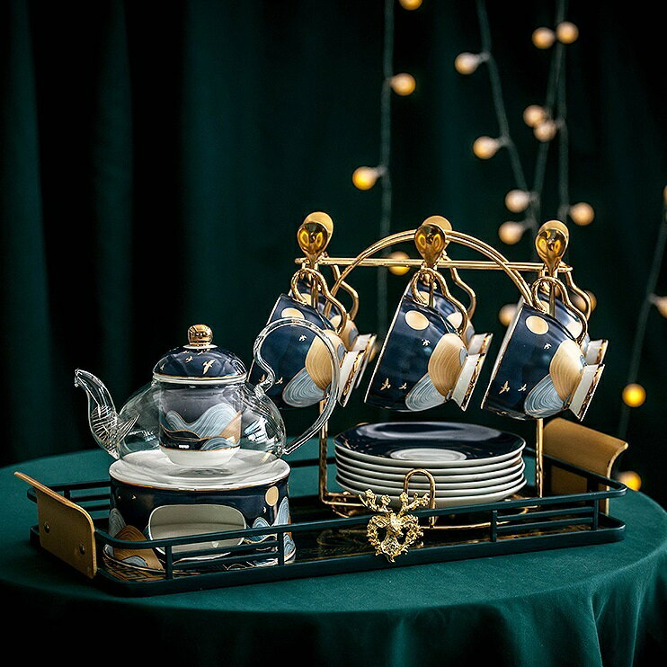 西洋ティー コーヒーカップセット カップ＆ソーサー6客セット 豪華ティー カップセット