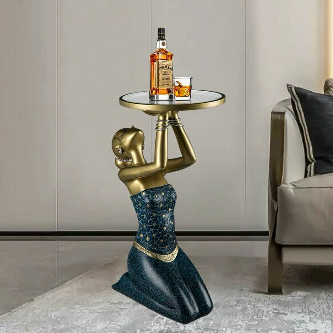 リビング飾り イ 大型置物 室内装飾 お部屋を飾る サイドテーブル