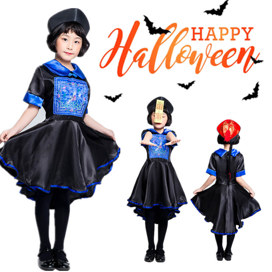 クリスマス子供ハロウィーン コスプレ衣装 コスチューム女の子 クリスマスクリスマス 衣装魔女悪魔 コスプレ キッズ 女の子コスチューム 子供用 ハロウィーン仮装 衣装ハロウィコスプレ キョンシー チャイナ服 仮装 ガールズキョンシー 雰囲気 プレゼント