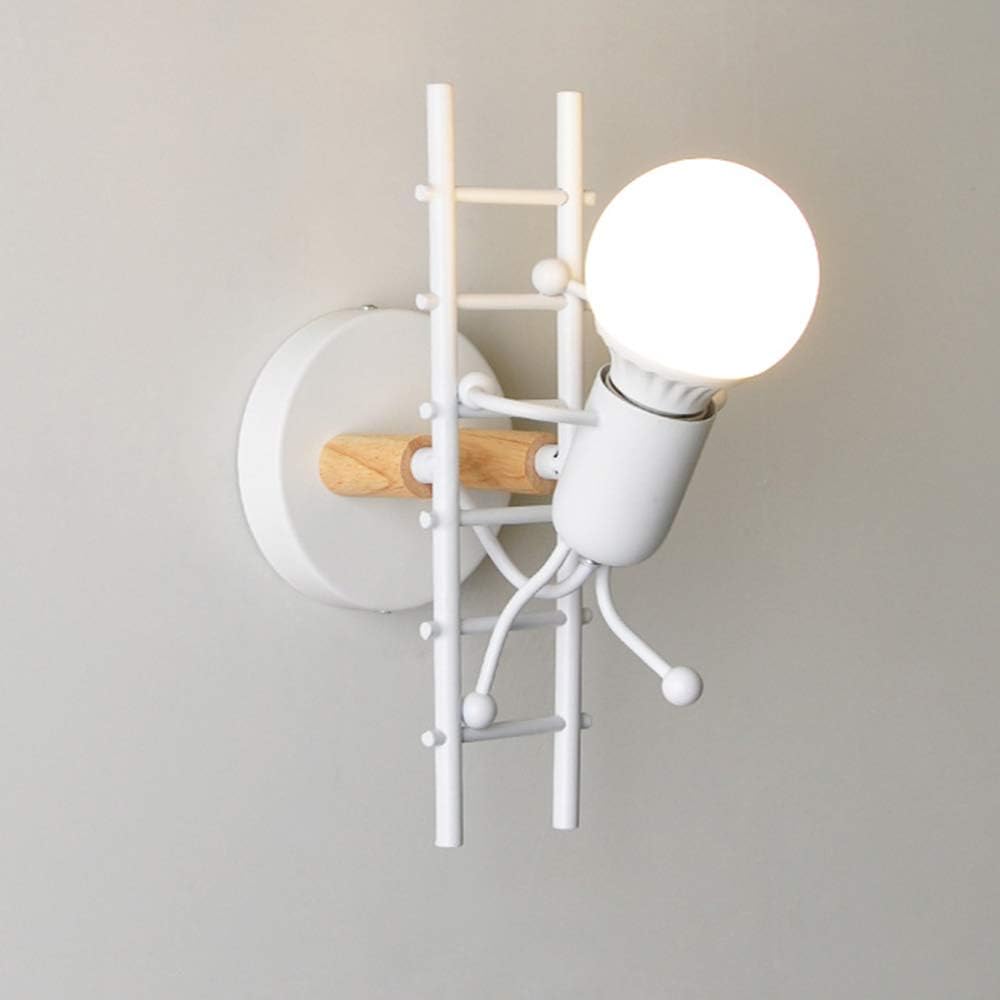 ブラケットライト 人形ライト 可愛い ウォールライト 壁掛けランプ 照明器具 壁付け照明 燭台照明 漫画人形 ギフトウォールランプ LEDウォールライト 最大60W E26口金 電球別売り