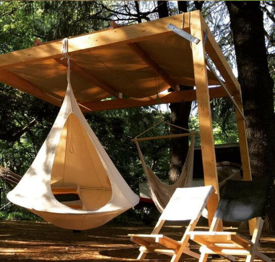 キッズ＆大人屋内屋外のハンモックテンオの家具モックをぶら下げフライングソーサ...