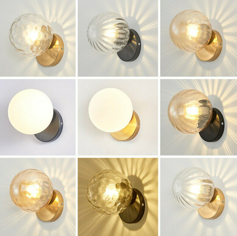 樂天商城 - ブラケットライト 壁掛けライト おしゃれ 北欧 壁掛け照明　ガラス 照明 LED 玄関照明 ウォールライト 照明器具 室内照明　インテリア リビング 玄関灯