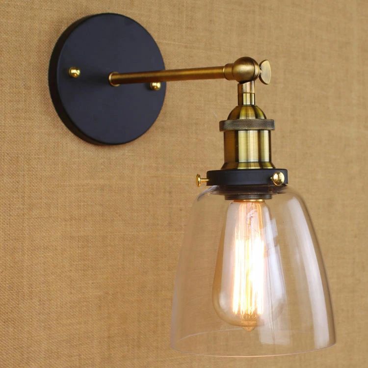 壁掛け照明 ブラケットライト アンティーク 照明 レトロ ガラス ヴィンテージ ウォールライト 北欧 玄関照明 壁掛けライト 壁付けライト インダストリアル 室内 カフェ