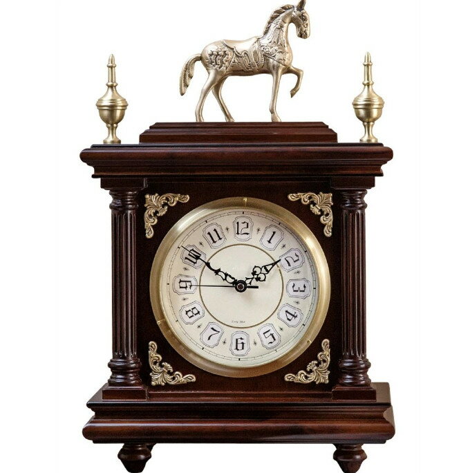 置き時計 ヨーロピアンスタイル 真鍮 デスククロック クラシック ソリッドウッド デスク ロック リビングルーム デスクトップ クロック アメリカン ヴィンテージ 家庭用 シッティング?クロック 新築祝い 結婚祝い 寝室