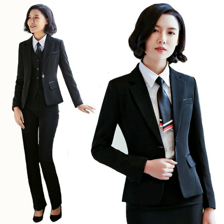 【送料無料】レディース スーツ 大きいサイズ フォーマル ビジネス 洗える 卒業式 春夏 卒園式 成人式 母親 セレモニー パンツスーツ 面接 オフィス XS/S/M/L//2XL/3XL/4XL/5XL/6XL/7XL ブラック ネイビー