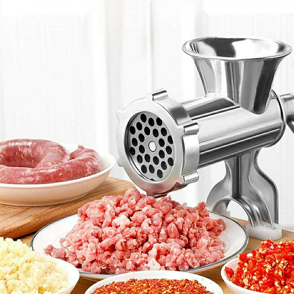 家庭用 多機能 手動式 ミンサー ひき肉器 ソーセージマシン ミートグラインダー ソーセージ作り 唐辛子 最新改良品 手動挽肉機 ミンチ機 腸詰め ステンレス 刀 手作り 錆防止 アルミニウム合金