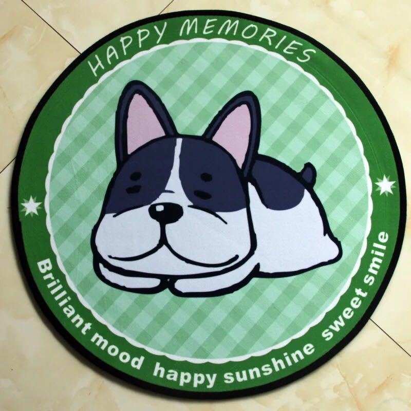 厚さ：1cm* サイズ：直徑60cmサイズの違うものもございます。80cm(5500円）100cm(6700)です。値段も変ってきますので、ご検討頂けましたら幸いです。在庫は日々変動しておりますので万が一売り切れの場合は注文をキャンセルさせて頂く場合がございます。お早めにご注文お願い致します。購入後のキャンセルは、ご遠慮ください。検品のため開封してある場合があります。在庫状況により、お届けまでお時間が掛かる場合がございます。また、生産中止等の理由でお届け出来ない場合がございます。複数ご注文の場合やお急ぎの場合は必ず事前に納期のお質問をお願いいたします。発送の際、折り畳んでの発送となりますので、ご理解の上ご購入お願い致します。※ご覧のモニターの環境、撮影環境により実物と色味が異なって見える場合が御座います。※タオル生地ではございません。※海外製品の為多少の色ムラがある場合もございます。※神経質な方はご遠慮願いますこの商品は、購入後発送まで8日程度を要しますので、ご理解の上ご購入頂きますようお願い致します厚さ：1cm* サイズ：直徑60cmサイズの違うものもございます。80cm(5500円）100cm(6700)です。値段も変ってきますので、ご検討頂けましたら幸いです。在庫は日々変動しておりますので万が一売り切れの場合は注文をキャンセルさせて頂く場合がございます。お早めにご注文お願い致します。購入後のキャンセルは、ご遠慮ください。検品のため開封してある場合があります。在庫状況により、お届けまでお時間が掛かる場合がございます。また、生産中止等の理由でお届け出来ない場合がございます。複数ご注文の場合やお急ぎの場合は必ず事前に納期のお質問をお願いいたします。発送の際、折り畳んでの発送となりますので、ご理解の上ご購入お願い致します。※ご覧のモニターの環境、撮影環境により実物と色味が異なって見える場合が御座います。※タオル生地ではございません。※海外製品の為多少の色ムラがある場合もございます。※神経質な方はご遠慮願いますこの商品は、購入後発送まで8日程度を要しますので、ご理解の上ご購入頂きますようお願い致します