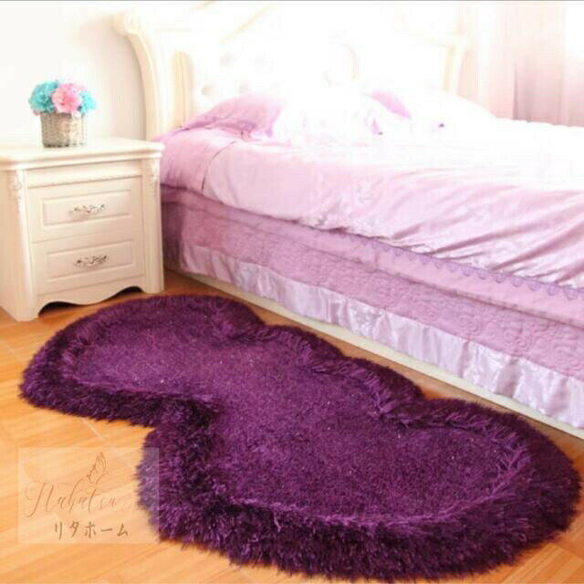 ラグマット リビングマット ハート玄関マットカーペット お風呂マット