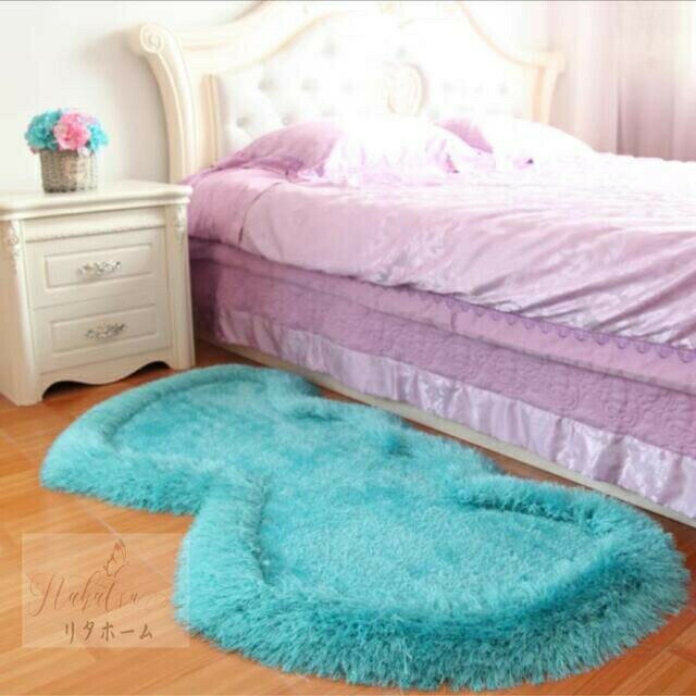 ラグマット リビングマット ハート玄関マットカーペット お風呂マット