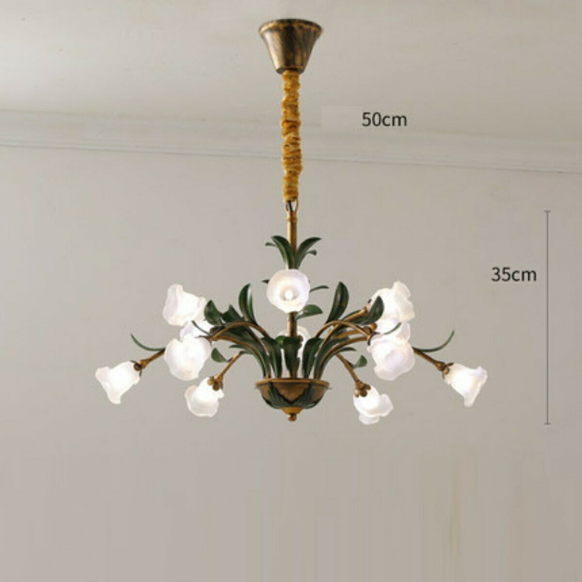 ガラスペンダントライト洋風照明シャ...