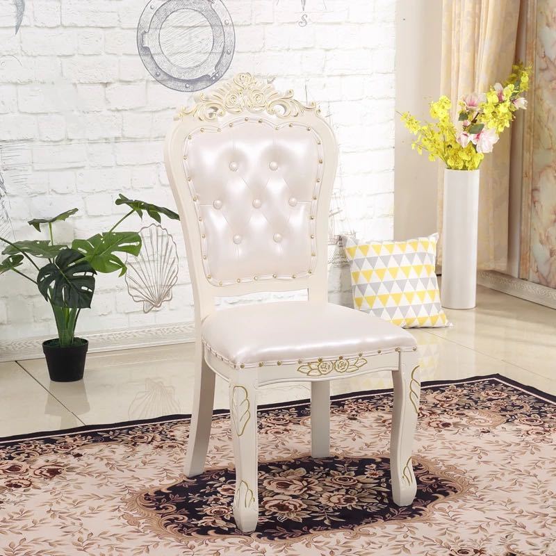 ダイニングチェア 食卓イス シャビーシック 家具 椅子 イス ヨーロピアン 猫足 ロマンチック 姫 プリンセス 姫系 家具 かわいい ロココ 調 猫脚