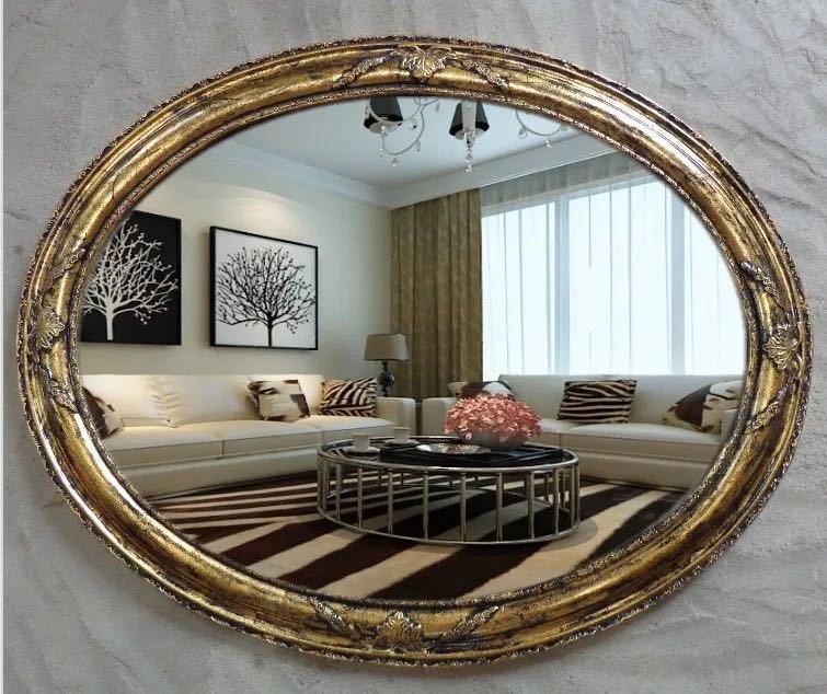 Mirror - 豪華鏡 壁掛け鏡 アンティーク調 壁掛け 壁掛けミラー ウォールミラー 94x74