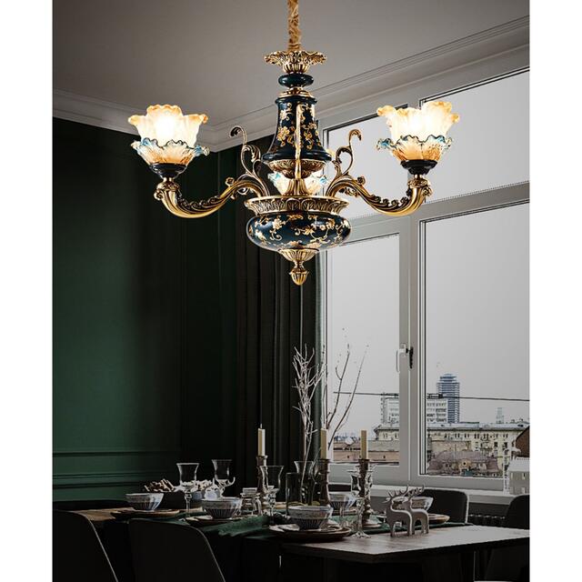 Pendant Lamps - ペンダントライト シャンデリア 北欧デザイン シーリングライト不可 天井照明3灯 電源直結タイプ
