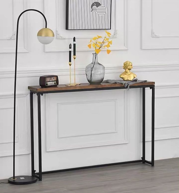 サイドテーブル コンソールテーブル 玄関テーブル 花台 電話台 アンティーク調デザイン 幅100cm
