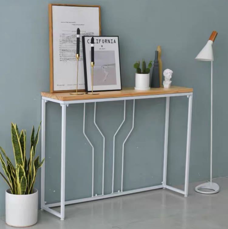 サイドテーブル コンソールテーブル 玄関テーブル 花台 電話台 アンティーク調デザイン 幅100cm