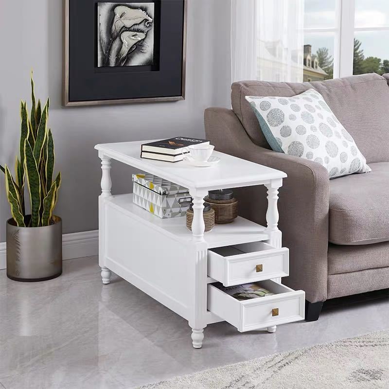 高級ローテーブル リビングテーブル 木製 センターテーブル 収納棚付き サイドテーブル