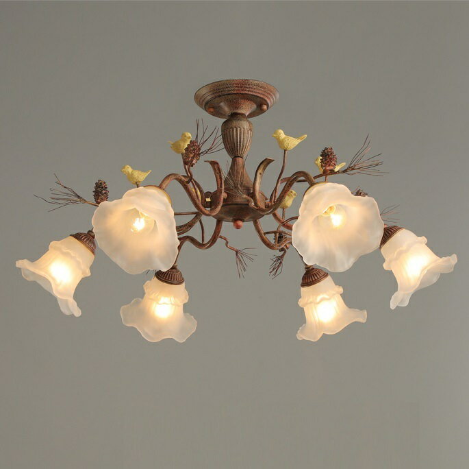 ガラスペンダントライト洋風照明シャ...