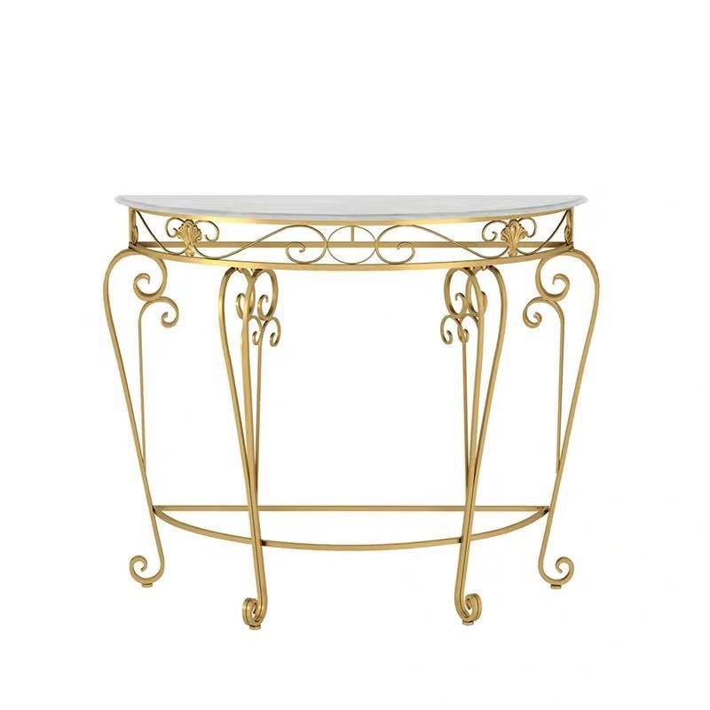 高級サイドテーブル コンソールテーブル 玄関テーブル 花台 電話台 アンティーク調デザイン 幅度90cm