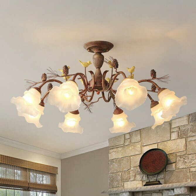 ガラスペンダントライト洋風照明シャ...