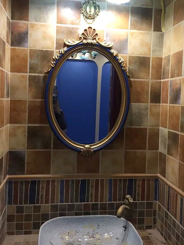 豪華鏡 アンティーク調 壁掛け鏡 壁掛け 壁掛けミラー ウォールミラー 60x87